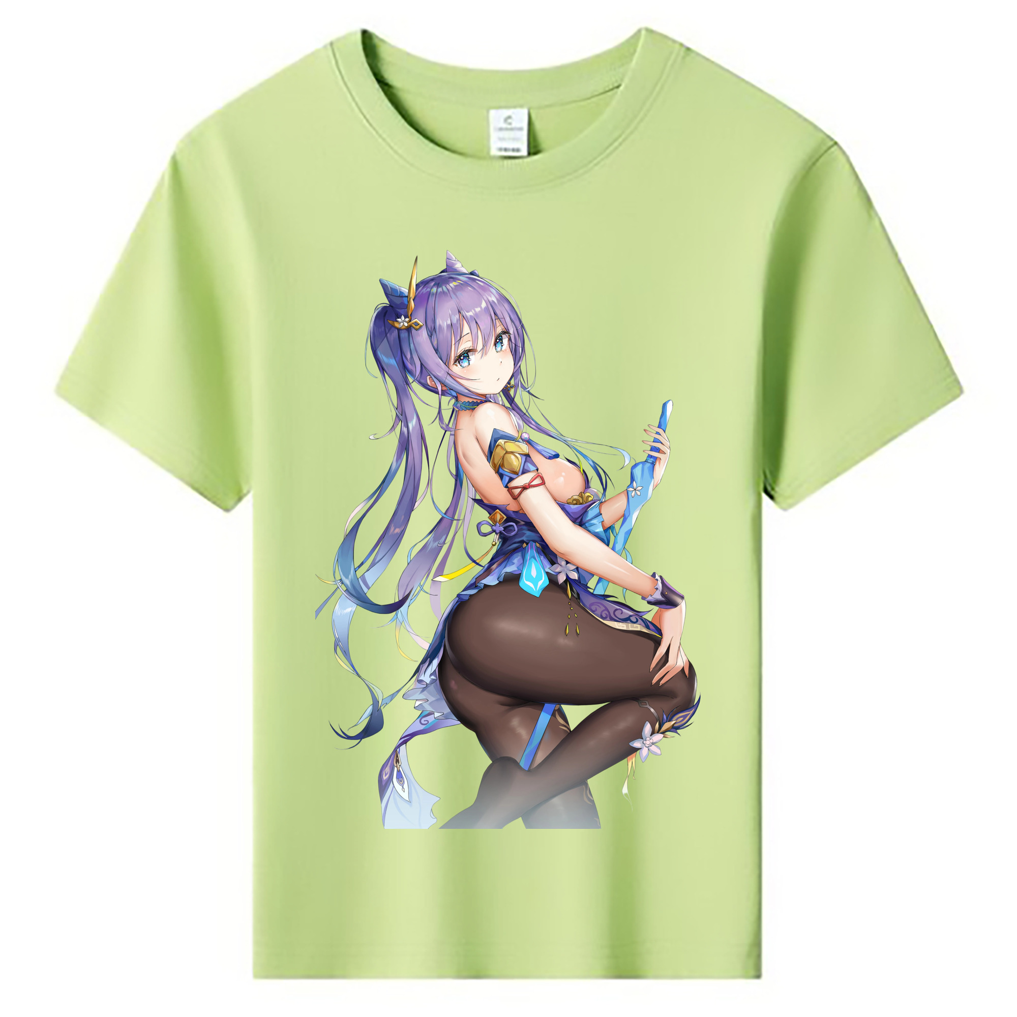 げんし神 刻晴 こくせい genshin Kokusei 綿100％キッズTシャツ（フロントプリント）